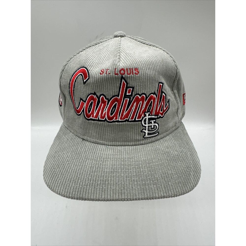 St. Louis Cardinals New Era Corduroy Snapback Hat Cap Gray 125th Anniversary MLB